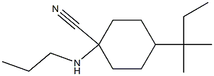 4-(2-methylbutan-2-yl)-1-(propylamino)cyclohexane-1-carbonitrile 结构式