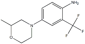 4-(2-methylmorpholin-4-yl)-2-(trifluoromethyl)aniline 结构式