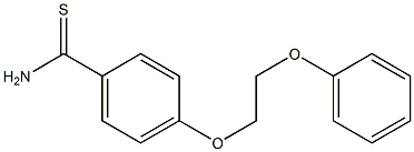 4-(2-phenoxyethoxy)benzene-1-carbothioamide 结构式