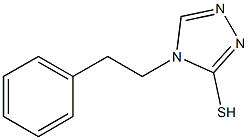 4-(2-phenylethyl)-4H-1,2,4-triazole-3-thiol 结构式