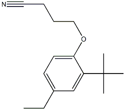 4-(2-tert-butyl-4-ethylphenoxy)butanenitrile 结构式
