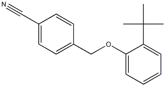 4-(2-tert-butylphenoxymethyl)benzonitrile 结构式