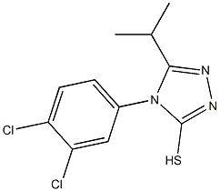 4-(3,4-dichlorophenyl)-5-(propan-2-yl)-4H-1,2,4-triazole-3-thiol 结构式