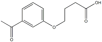 4-(3-acetylphenoxy)butanoic acid 结构式