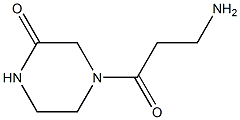 4-(3-aminopropanoyl)piperazin-2-one 结构式