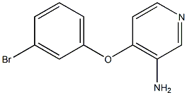 4-(3-bromophenoxy)pyridin-3-amine 结构式