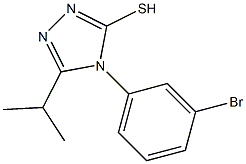 4-(3-bromophenyl)-5-(propan-2-yl)-4H-1,2,4-triazole-3-thiol 结构式