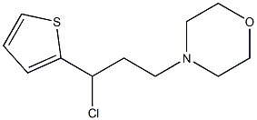 4-(3-chloro-3-thien-2-ylpropyl)morpholine 结构式