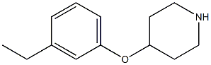 4-(3-ethylphenoxy)piperidine 结构式