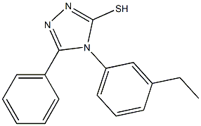 4-(3-ethylphenyl)-5-phenyl-4H-1,2,4-triazole-3-thiol 结构式