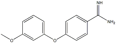 4-(3-methoxyphenoxy)benzene-1-carboximidamide 结构式
