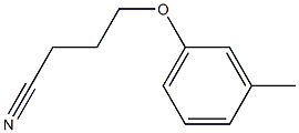 4-(3-methylphenoxy)butanenitrile 结构式