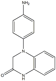 4-(4-aminophenyl)-1,2,3,4-tetrahydroquinoxalin-2-one 结构式