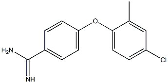 4-(4-chloro-2-methylphenoxy)benzene-1-carboximidamide 结构式