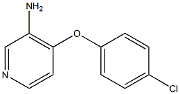 4-(4-chlorophenoxy)pyridin-3-amine 结构式