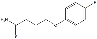 4-(4-fluorophenoxy)butanethioamide 结构式