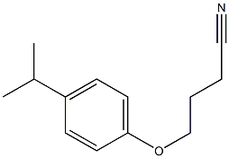 4-(4-isopropylphenoxy)butanenitrile 结构式