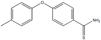 4-(4-methylphenoxy)benzene-1-carbothioamide 结构式