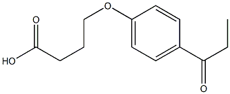 4-(4-propanoylphenoxy)butanoic acid 结构式