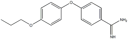 4-(4-propoxyphenoxy)benzene-1-carboximidamide 结构式