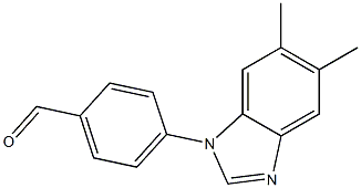 4-(5,6-dimethyl-1H-1,3-benzodiazol-1-yl)benzaldehyde 结构式