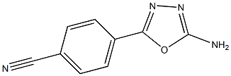 4-(5-amino-1,3,4-oxadiazol-2-yl)benzonitrile 结构式