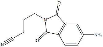 4-(5-amino-1,3-dioxo-2,3-dihydro-1H-isoindol-2-yl)butanenitrile 结构式