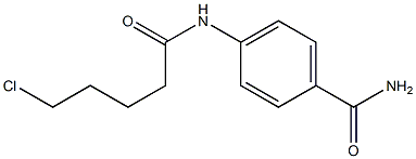 4-(5-chloropentanamido)benzamide 结构式