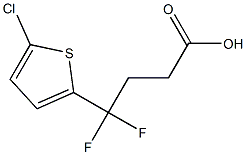4-(5-chlorothiophen-2-yl)-4,4-difluorobutanoic acid 结构式