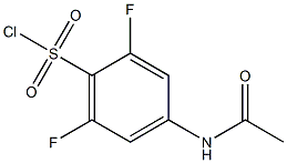 4-(acetylamino)-2,6-difluorobenzenesulfonyl chloride 结构式