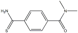 4-(aminocarbonothioyl)-N,N-dimethylbenzamide 结构式
