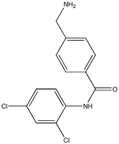 4-(aminomethyl)-N-(2,4-dichlorophenyl)benzamide 结构式