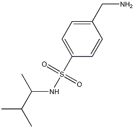 4-(aminomethyl)-N-(3-methylbutan-2-yl)benzene-1-sulfonamide 结构式