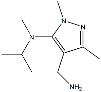 4-(aminomethyl)-N,1,3-trimethyl-N-(propan-2-yl)-1H-pyrazol-5-amine 结构式