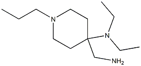 4-(aminomethyl)-N,N-diethyl-1-propylpiperidin-4-amine 结构式