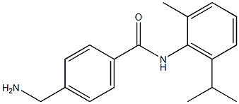 4-(aminomethyl)-N-[2-methyl-6-(propan-2-yl)phenyl]benzamide 结构式