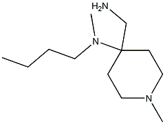 4-(aminomethyl)-N-butyl-N,1-dimethylpiperidin-4-amine 结构式