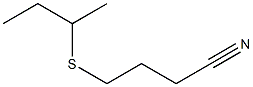 4-(butan-2-ylsulfanyl)butanenitrile 结构式