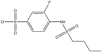 4-(butane-1-sulfonamido)-3-fluorobenzene-1-sulfonyl chloride 结构式