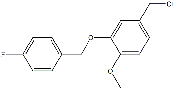 4-(chloromethyl)-2-[(4-fluorophenyl)methoxy]-1-methoxybenzene 结构式