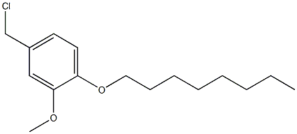 4-(chloromethyl)-2-methoxy-1-(octyloxy)benzene 结构式