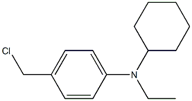 4-(chloromethyl)-N-cyclohexyl-N-ethylaniline 结构式