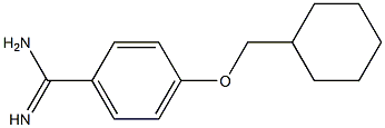 4-(cyclohexylmethoxy)benzenecarboximidamide 结构式