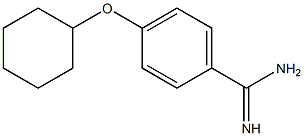 4-(cyclohexyloxy)benzene-1-carboximidamide 结构式