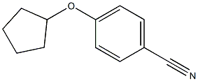 4-(cyclopentyloxy)benzonitrile 结构式