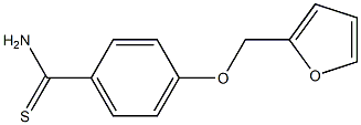 4-(furan-2-ylmethoxy)benzene-1-carbothioamide 结构式