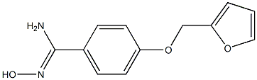 4-(furan-2-ylmethoxy)-N'-hydroxybenzene-1-carboximidamide 结构式