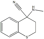 4-(methylamino)-3,4-dihydro-2H-1-benzothiopyran-4-carbonitrile 结构式