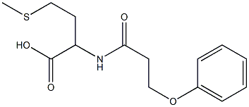 4-(methylsulfanyl)-2-(3-phenoxypropanamido)butanoic acid 结构式