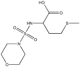 4-(methylsulfanyl)-2-[(morpholine-4-sulfonyl)amino]butanoic acid 结构式